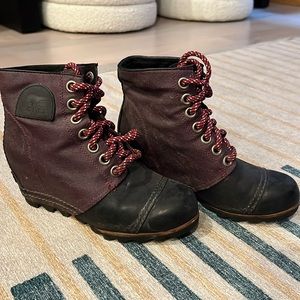 sorel winter wedge eggplant size 6